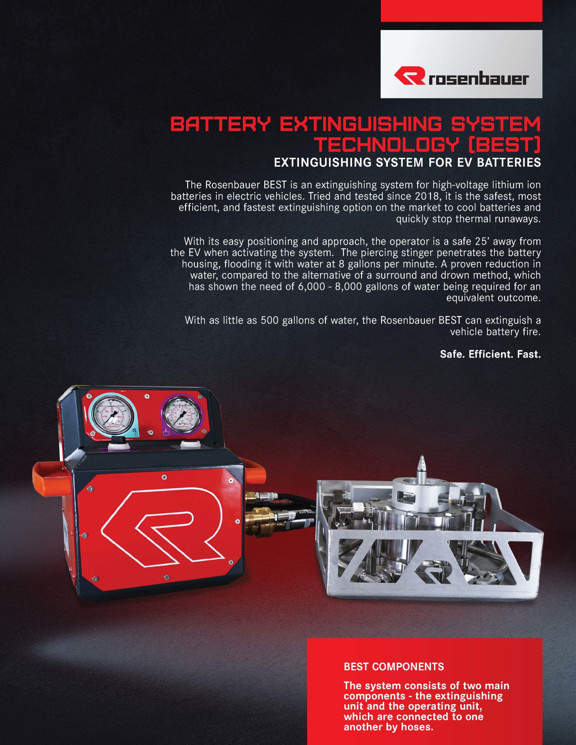 BEST (Battery Extinguishing System Technology)