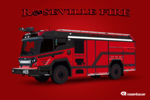 Roseville Minnesota's Rosenbauer RTX Electric Fire Engine